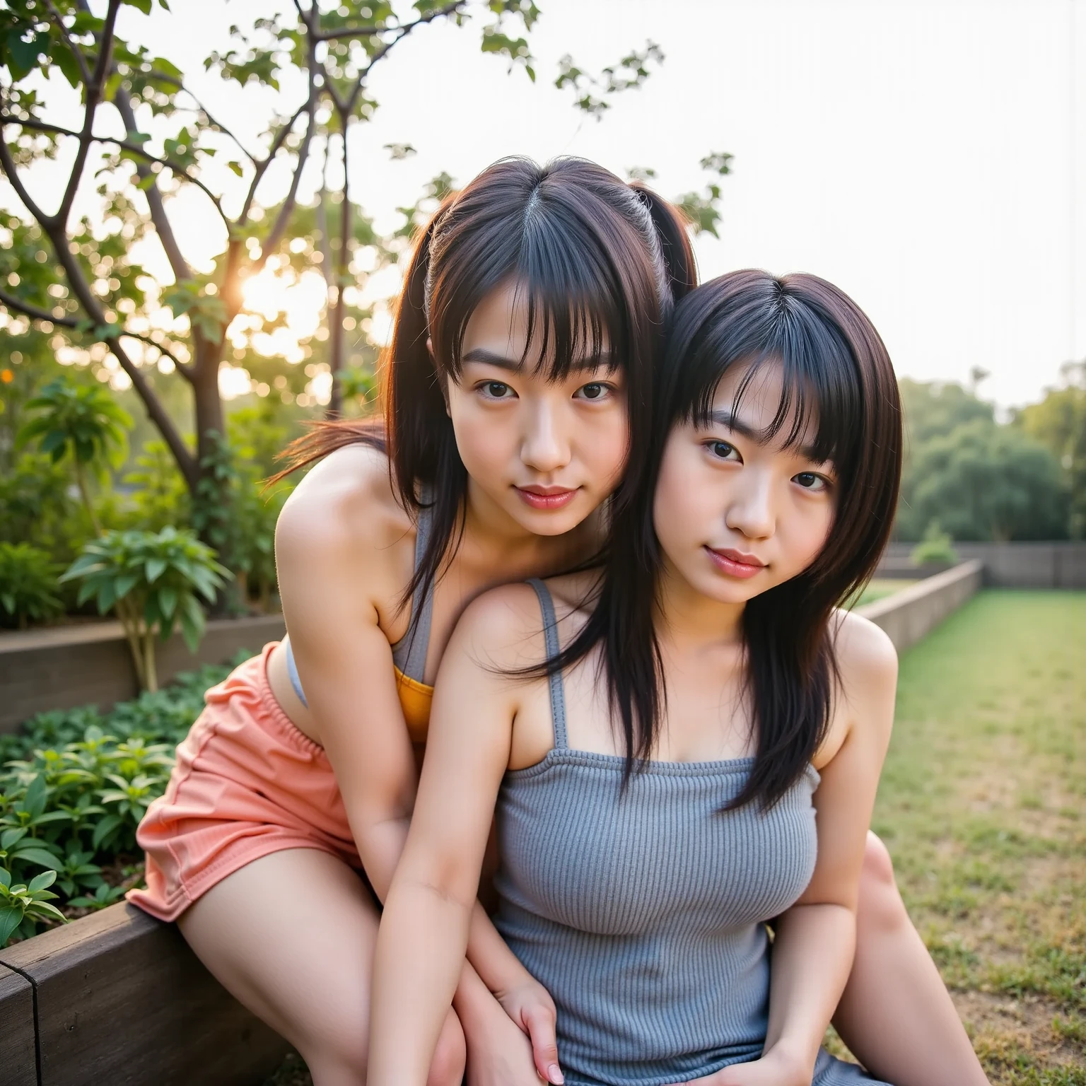 Two girls, one with a stick sticks it in the other&#39;s pussy she is cumming inside the other is tied up and her mouth is covered with a cloth, she is sticking his dick in her pussy.