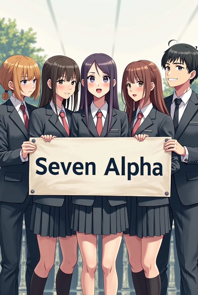Create a Quartet of Characters, 1 boy and 3 girls 