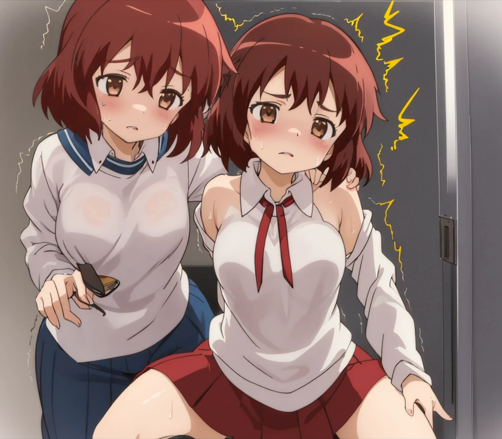 One girl,Looking at the audience,kumiko oumae,Private room,whole body,from the front,uniform,上半身naked,naked,Beautiful breasts,Medium chest,Nipples visible,Beautiful nipples,squat,Spread your legs,Squat,Hands behind headで組む,Hands behind head,White panties,Panties in full view,8k unity wallpaper,Anime key visual,高いest quality, High resolution, unity 8k wallpaper, (shape:0.8), 高いly detailed face,高いly detailed eye,Glowing Eyes , Shiny skin,Fine skin,White skin,dense skin,Detailed Hair,高いly detailed legs,Perfect lighting, Detailed CG, (Perfect Anatomy),High resolution,Anime key visual,Kyoto Animation,