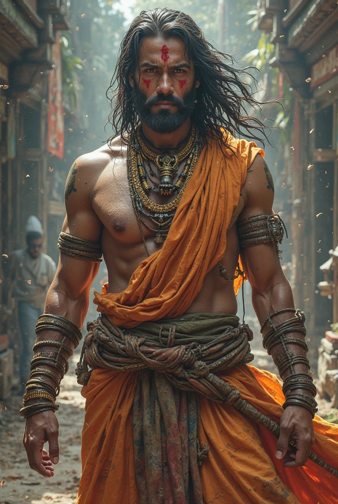 Indian men with big bicep