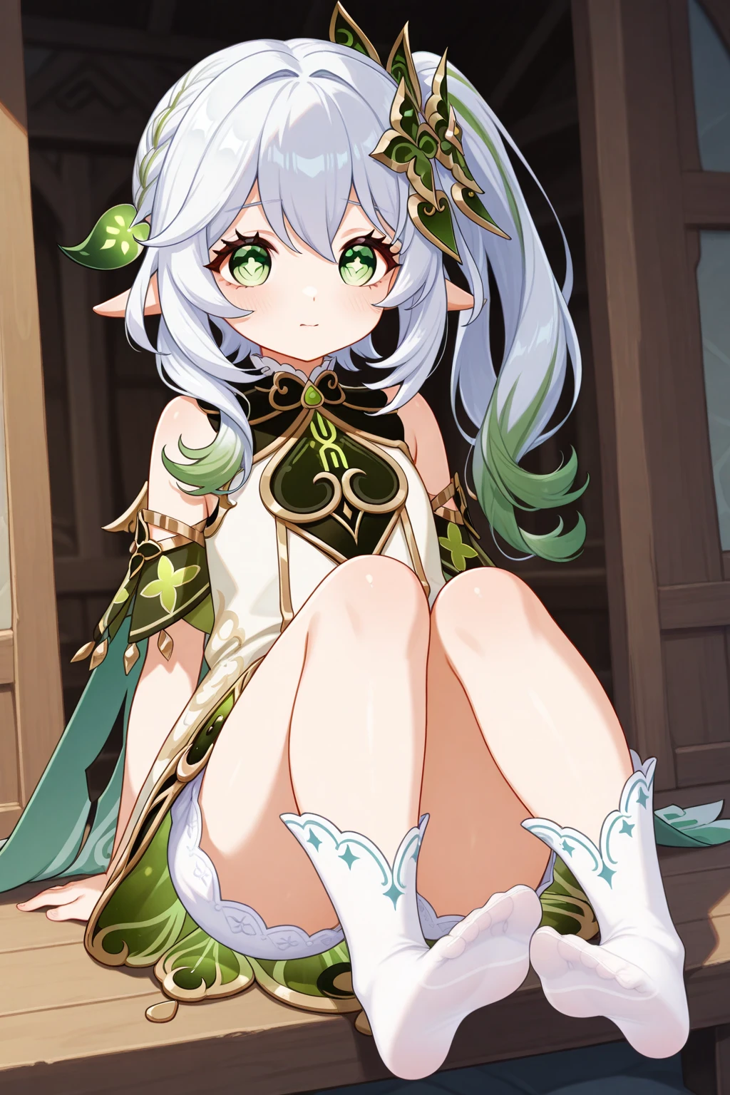 masterpiece, best quality, perfect lighting, light tracing,
full body,
1girl, solo,
looking at viewer, smile, sitting
nahida \(genshin impact\), <lora:nahidaGenshinImpactV2:0.8>