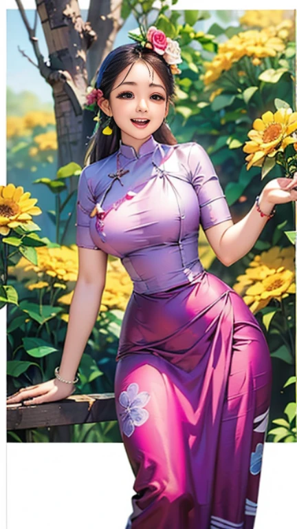 (Masterpiece: 1.3), (Best Quality: 1.2), (Complex Details: 1.2), (Hyperrealistic:1.2), (Professional Photo: 1.1), Very Detailed, Illustration, Absurd Resolution, Distant Perspective, Detailed Background, Background Blur, Focus, MILF, Japan Woman, Suit, One Girl, CEO, (Medium Breasted), Long Hair, Beautiful Detailed Eyes, Perfect Eyes, Seductive Eyes, Brown eyes, left and right eye sizes even, cleavage, earrings, smile, looking at the viewer, from the front, art by Paul Thomas Anderson, (taken with Sony A7R II and Sony 16-35mm lens, 1/250th, f/5.6, ISO 1250), --auto --s2