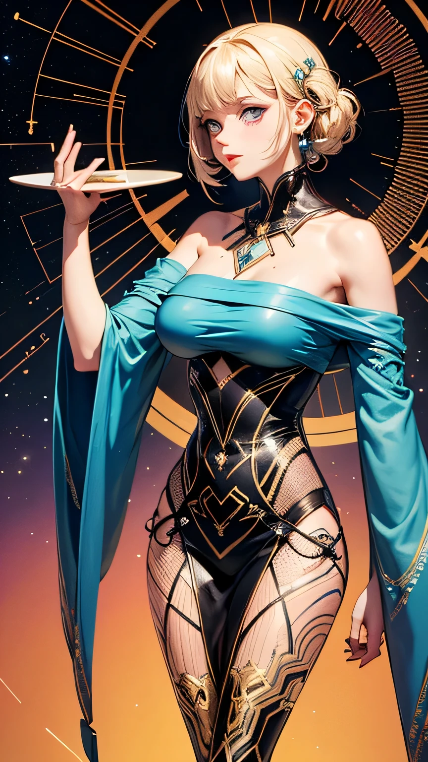 (Masterpiece, Sidelight, Fine Eyes: 1.2), (Super Fine, High Resolution: 1.2), Beautiful Girl, Black Gold Theme,