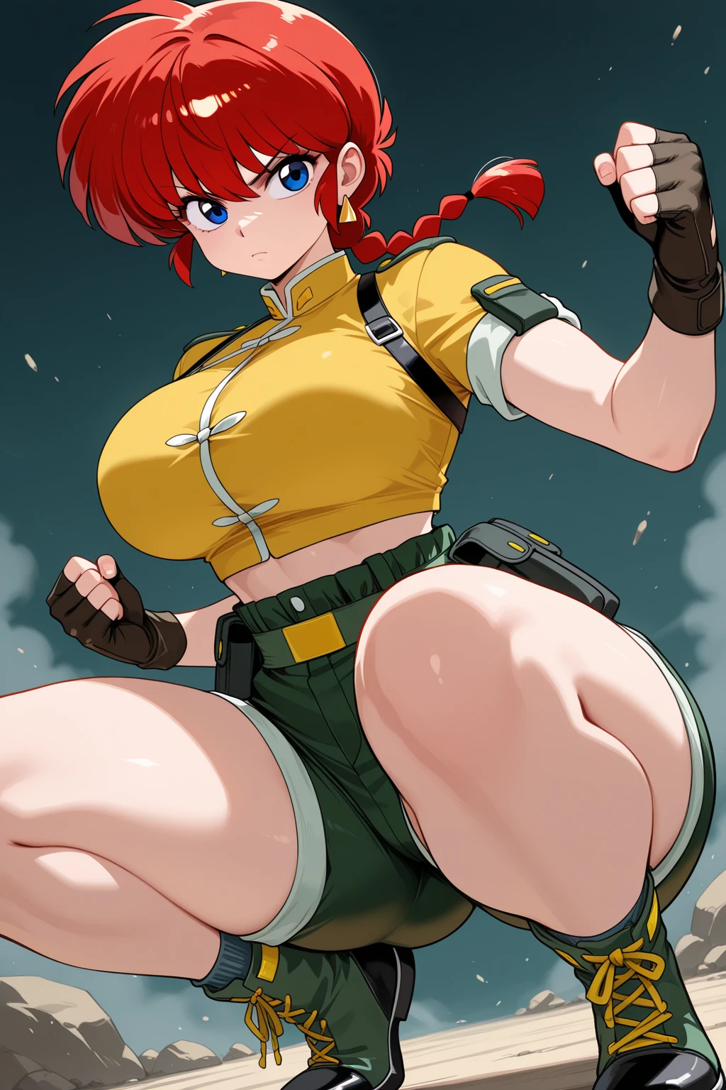((Masterpiece:1.5, best quality)), ((Mina Ashido from My Hero Academia)), beautiful face, (voluptuous), large_breast, ample hips, flaunting her incredibly detailed accentuated big booty, wearing cropped t-shirt and daisy dukes, thick_thighs, breathtaking detail, RAW photo color, cinematic lighting, 8k uhd, dslr,
