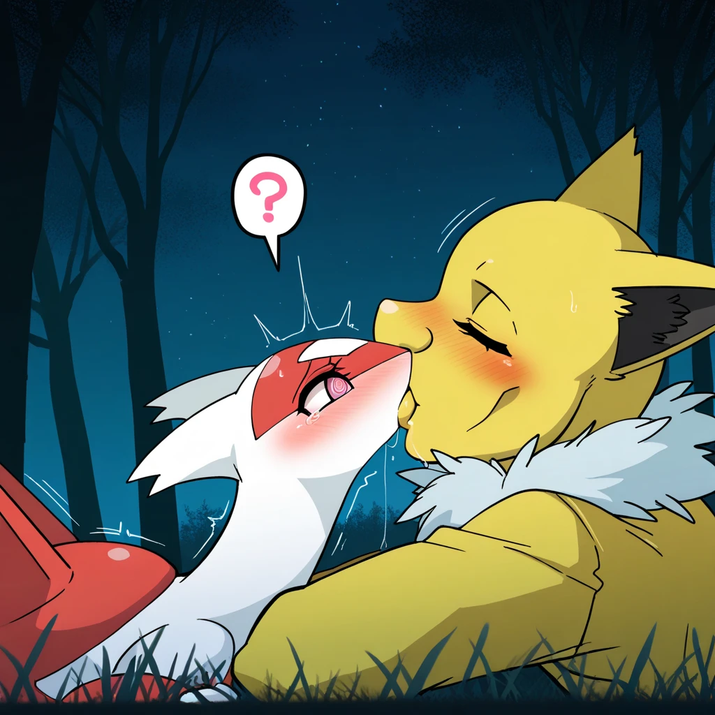 by fluff-kevlar, by Zackary911, by Kenket, by Kilinah, (((Braixen, woman, breasts, antrum, extremely detailed, extremely detailed legs, extremely detailed arms, extremely detailed face, perfectly detailed eyes, perfectly detailed anatomy))): 1.2, solo, perspective, curved thighs, huge thighs, curvature, tail, totally blushed, smug smile, half-closed eyes, Fishnet high stockings, black leotard, NSFW, tits, first person view, smug smile, horny grin, tongue out, dominant female, blowjob, penis in mouth, cum in mouth, human penis, giving viewer oral sex, oral sex, deepthroat, deepthroating penis, naked