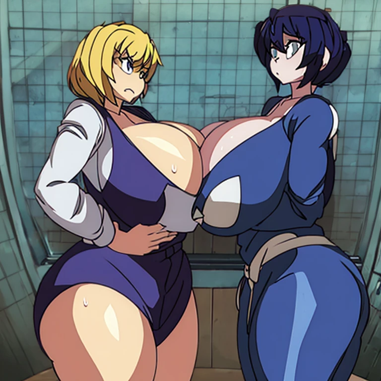 Sexy adult woman,Temari,standing still,huge breast,in her new sexyunderwear and bra lot her body and open chest,hentai,snfw,thick body,age30,hair lose, reference sheet,milf, character design