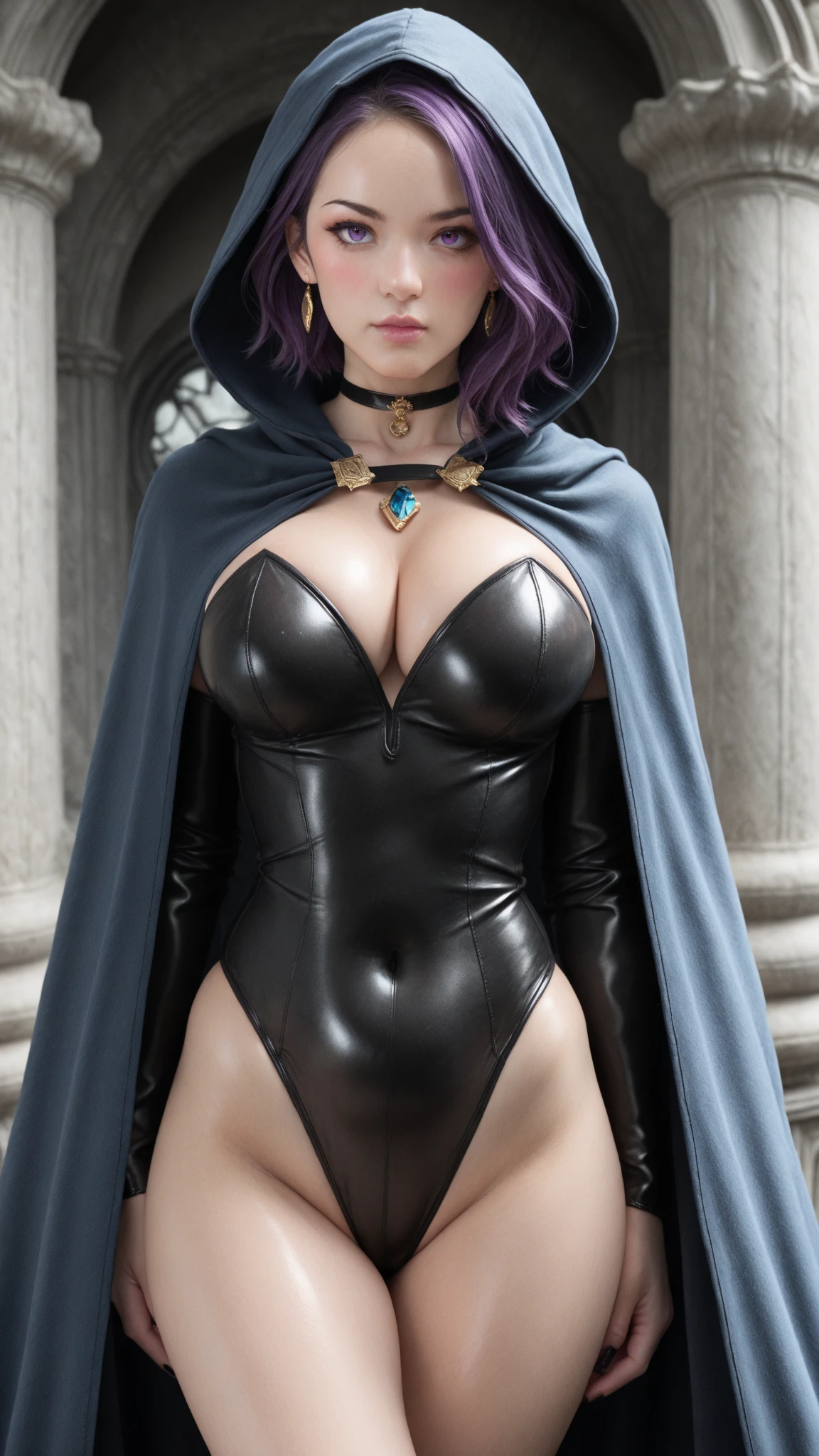 Discover a world of mystery and intrigue with a photo of an alluring game character showcasing lustrous purple hair and resplendent brown skin. Cloaked in shadows and wielding her arcane abilities, she embodies the enigmatic allure of the unknown. The photo captures the essence of a mysterious and enigmatic character, enthralling players with her secrets in a world filled with hidden wonders. (World of mystery and intrigue with alluring game character), (Lustrous purple hair and resplendent brown skin:1.2), (Cloaked in shadows and wielding arcane abilities), (Mysterious and enigmatic character:1.3), inspired by hidden wonders in a world of secrets,(((milf))), AishwaryaRay<lora:AishwaryaRay:0.9>