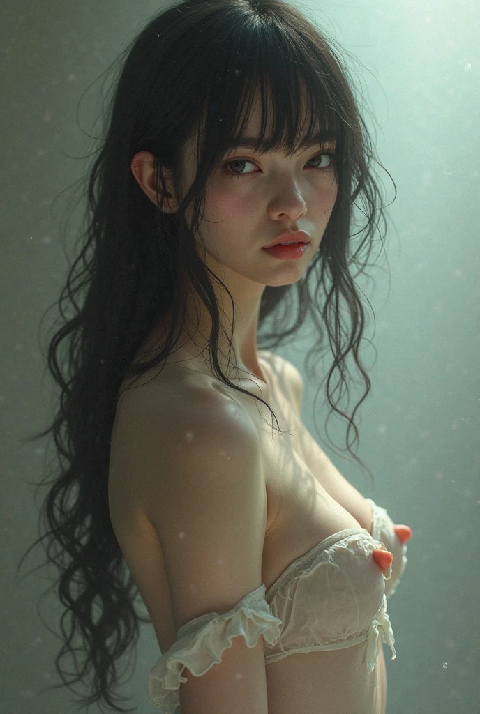 Browsing Caution、最high quality、high quality、Best image quality、8K、最High resolution、High resolution、最high quality、masterpiece、RAW Photos、whole body写真、Detailed and realistic human body、Detailed and realistic skin、Realistic face in every detail、Detailed and realistic eyes、Detailed and realistic lips、Detailed and realistic teeth、Detailed and realistic ears、Detailed and realistic hair、Realistic reproduction of every detail、((Beautiful Hands(thumb1、reference4))、Realistic feet down to the last detail、Realistic breasts down to the last detail、Realistic areola down to the last detail、Realistic nipples down to the last detail、Realistic pussy down to the last detail、Realistic vagina down to the last detail、((Realistic pubic hair down to the last detail))、((Beautiful Japanese Girl))、(Japanese Model)、 ((18 year old beautiful girl))、(Black Hair)、(Random Hairstyles)、((whole body))、((Slim and perfect figure))、(Beautiful and firm breasts)、(whole body光沢肌、Fair skin)、(Full nudity)、(All Nude)、((Girl trapped in a glass bottle))、((Highly transparent glass bottle(Girl in a glass bottle))、((A bottle containing a girl is placed on the desk(Admire her naked body through the bottle))
