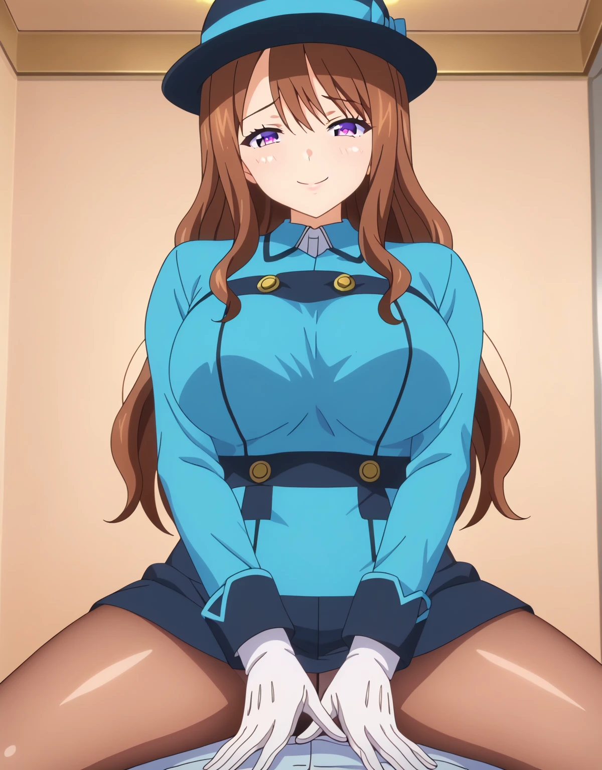 ((nsfw, nude, topless,show off nipple,highest quality,aroused,beautiful busty,beautiful pussy, masterpiece, High resolution,bed room)),1girl, solo, Super huge breasts,plump,Whipped thighs,all body, portrait, ahoge, sidelocks, wide sleeves, hair over one eye, ((((Steampunk Maid,)))),(((spread legs,bitch,,bedroom,sensual pose,garter straps,breasts blowjob,looking at viewer,masturbation,huge nipples,pink pussy,stockings,smail,spread pussy,pubic hair))), long sleeve