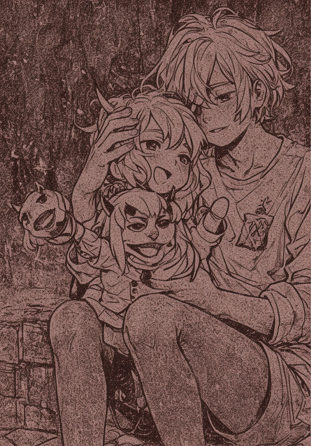 Zombie girl having sex with vampire boy 