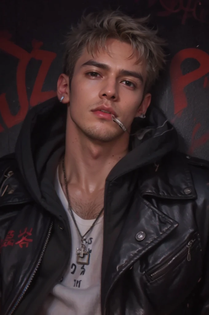 Real life adaption of this character , handsome man, realistic same hair , (realistic same outfit), realistic background , realistic light, realistic shadow, realism, hyper realistic,(photorealistic:1.2),