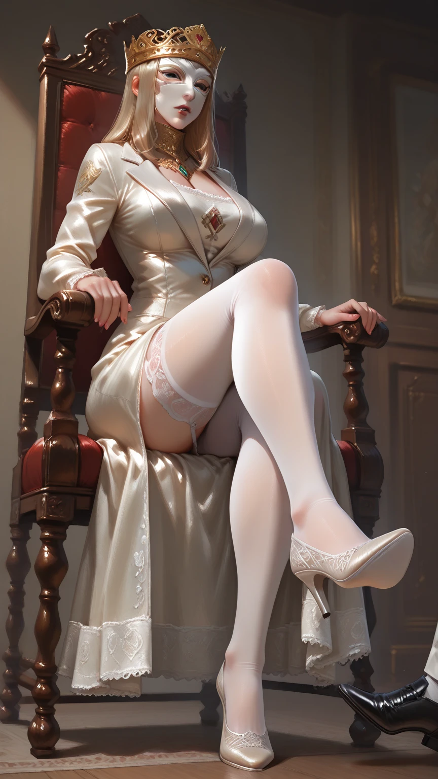 In a luxurious and intimate setting, a breathtaking woman adorned in an enticingly short skirt and seductive high heels commands attention with her gorgeous legs. The room is infused with an aura of desire, as the flickering candlelight casts a gentle glow, accentuating every curve and contour of her feminine form.
With a mischievous twinkle in her eyes, she playfully slips off her heels, granting a tantalizing glimpse into the world of seductive indulgence. As her feet are liberated from the confines of her shoes, an air of anticipation fills the room, heightening the senses and invoking a delicious sense of voyeuristic pleasure.
The camera, attuned to the intricacies of desire, zooms in on the exquisite details, capturing the perfection of her impeccably manicured toes and the velvety softness of her soles. Each delicate feature is celebrated, from the alluring arches that curve gracefully to the sensuous curves and lines that adorn her tantalizing feet.
As the camera delicately explores every nuance, the viewer is drawn into a captivating world of sensuality. The image conveys a sense of intimacy, immersing the audience in the seductive power of her feet. The focus on her perfectly-manicured toes, accentuated by a touch of captivating nail polish, leaves a trail of desire in its wake, beckoning the viewer to embark on a journey of exploration and pleasure.
The composition of the image is carefully crafted, balancing light and shadow to create an alluring atmosphere. The interplay between the softness of her skin and the luscious fabric of her skirt adds an additional layer of tactile allure, heightening the sensory experience for the viewer.
This sultry foot fetish image weaves a spell of enchantment, capturing the essence of desire and celebrating the irresistible beauty of feet. It invites the audience to surrender to their passions and embrace the allure of this unique form of fascination. With every detail crafted to ignite the senses, it leaves the view