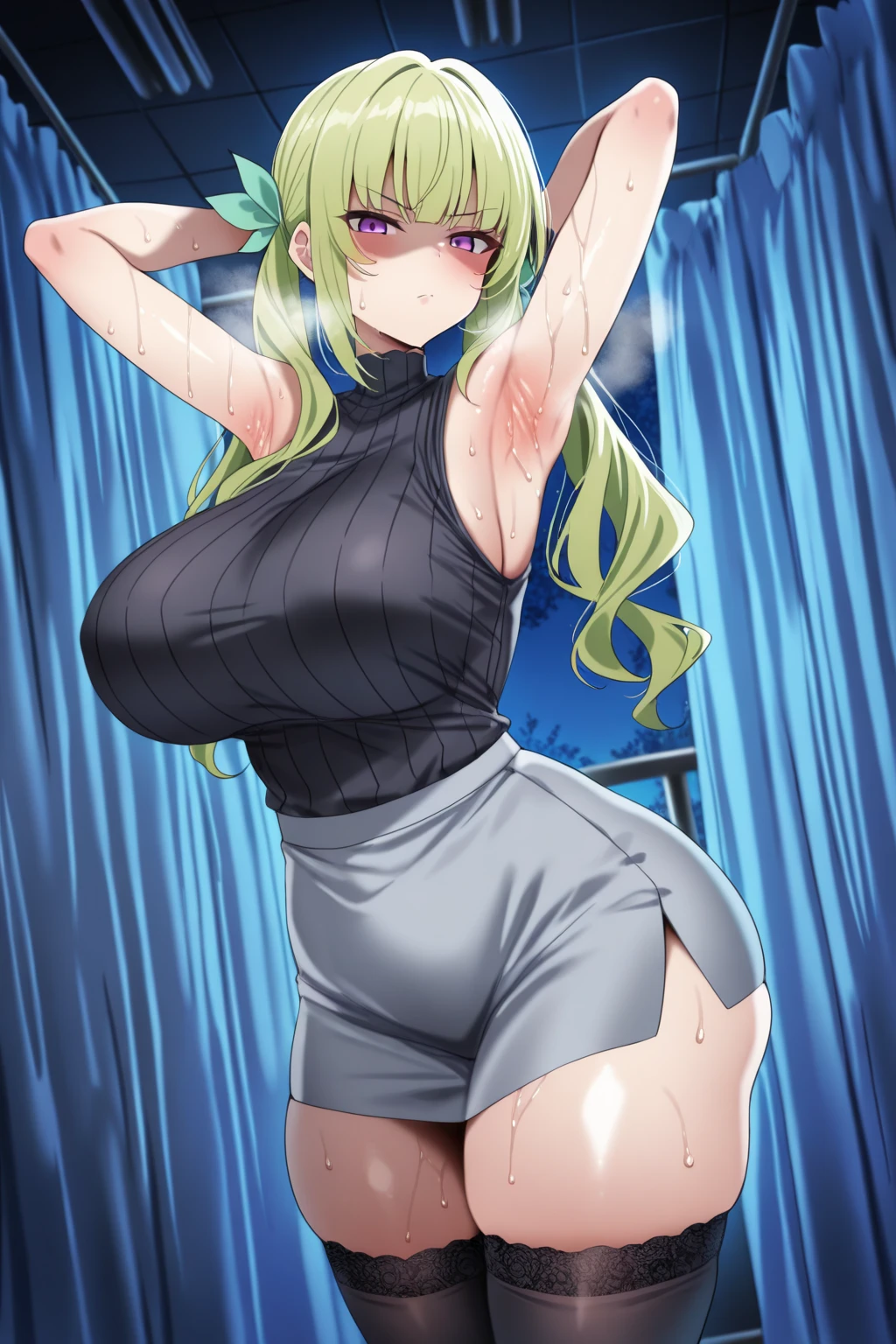 butt), (bedroom), (Sexy Girls), masterpiece, best quality, 1 girl, Bangs, blush, Chest, clavicle, Eyebrows visible through hair, (Gradient green hair), Jewelry, Long hair, Looking at the audience, Bright Eyes, ring, (solitary), illustration, fashionable, miss, Strike a pose, background, element, confident, Express, Accessories, majestic, striking, key point, Dynamic poses, ((plump)), (Fishnet stockings))Woman in transparent dress,Viewer,(((Full breasts, Keeley University))),Slim waist,(Navel exposed,Bare waist), Long hair, extreme detailed details, Detailed fantasy art, Stunning character art, Beautiful and exquisite character art, Beautiful transparent dress, Very detailed, Large Breasts，饱满Chest，Golden ratio figure，Perfect body，Ultra wide-angle shooting，Full body shot，Body close-up，Full body shot，Wearing a pleated tulle skirt，柔和动漫illustration, 柔和的深色background，Fujifilm XT3 Clear focus, f 5.6, High Detail, Clear focus, Dramatic, (Wearing openwork clothing), (Looking at the audience:1.8), (Natural light), (Tempting)translucent, Good velvet quality, Compared, Divine Light,, Silver hair, 天空background, Absolute Strength,Female angels，Girl in sexy silk,，Large Breasts，饱满Chest，Golden ratio figure，Perfect body，Ultra wide-angle shooting，Full body shot，Body close-up，Full body shot， Wearing a tulle dress, Model shooting style, Large Breasts，饱满Chest，Golden ratio figure，Perfect body，(Extremely detailed CG 8k wallpaper unit), The most beautiful artistic photos in the world, , 8K Ultra HD, ) on the beach，Lazy gesture，Charming and seductive expression，best quality,masterpiece,Ultra-high resolution,(Practical:1.4),original photo,Ultra-high resolution