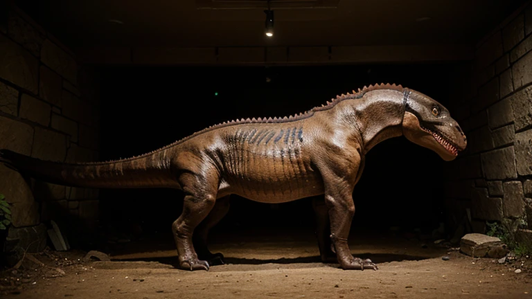 Hyper-realistic, photographic image, masterpiece, dinosaur walking with diffuse light, smooth transition of skin tones, alosaurus, carnivore dinosaur, tyrannosarus rex, spinosaurus, sauroform hybrid, depicted as a 3d render, dinosaur, rottweiler dinosaur hybrid, trex dinosaur, nachosaurus, tyrannosaurus rex, t - rex, t-rex, tyrannosaurus