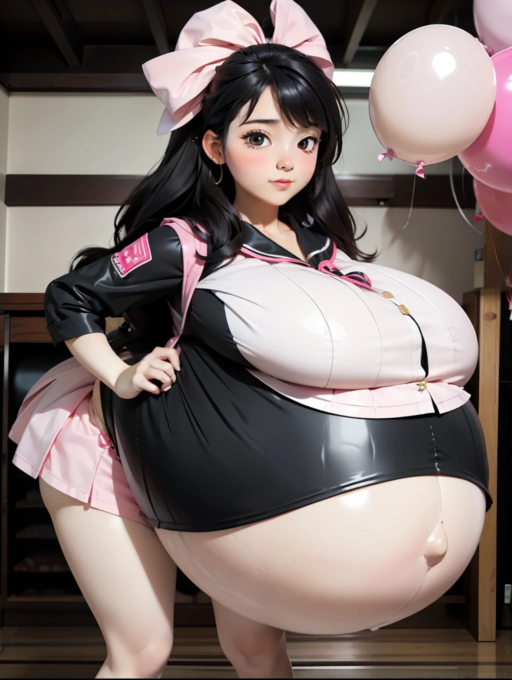 Hair Bow, black hair,Big Baby Bump pregnant, school girl, Big boobs, nipple, cum,16 years girl, Big pregnant Belly, Big Pregnant girl, Largest Belly of Pregnant, Huge Pregnancy Belly, purple eyes, huge 9 months Pregnancy Belly, hugest pregnancy belly