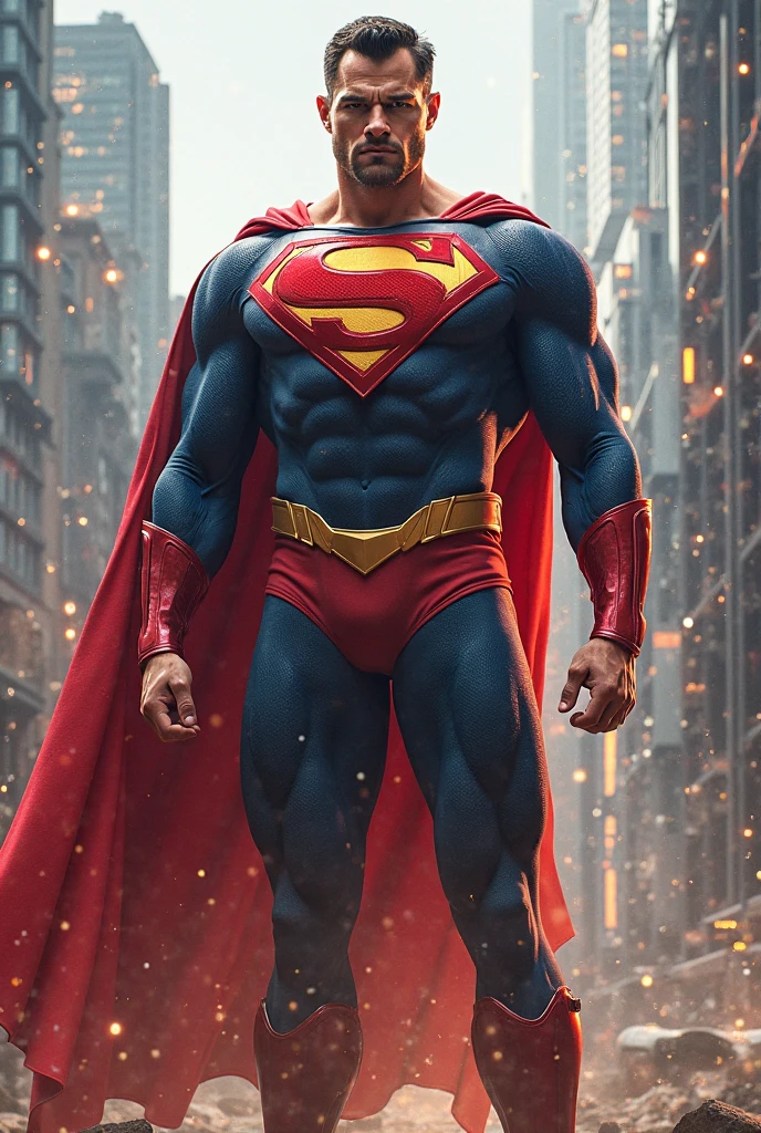 Creates the image of a superhero