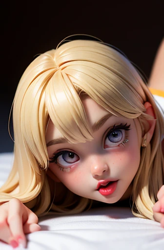 masterpiece, top-quality, 1girl in、Alice Margatroyd, Blonde medium hair(I'm wearing a red headband....),Blue eyes,caucasian female、forested background、Colossal tits、A slender、fullnude、It is dripping with the mouth open and the tongue sticking out、Face during estrus、full body seen、buttocks visible、Looking back、beautiful countenance、I have my butt sticking out、good breasts、all-fours