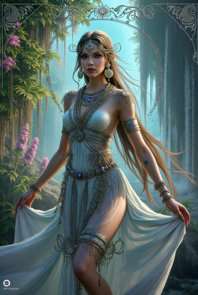 Beautiful and cute tall river fairy. Whole body, Perfect eyes, A detailed eye, high detail drawing, high detail, Highly detailed, high definition, Clarity, hiquality, Ultra Detailed, 16k, extra high resolution16K, extra high resolution, extra high resolution, Best Quality,