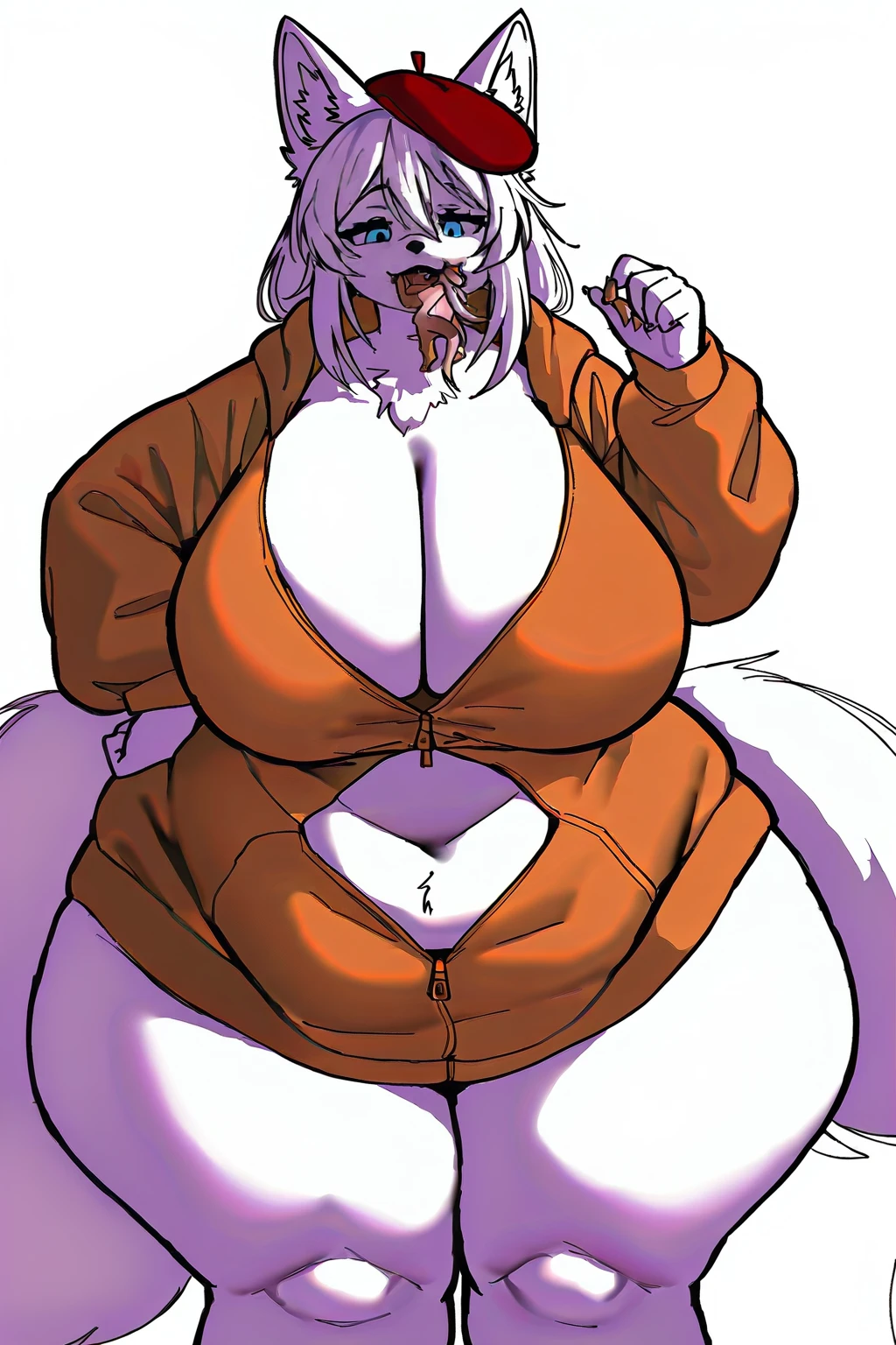  furry  fat obese wolf woman 