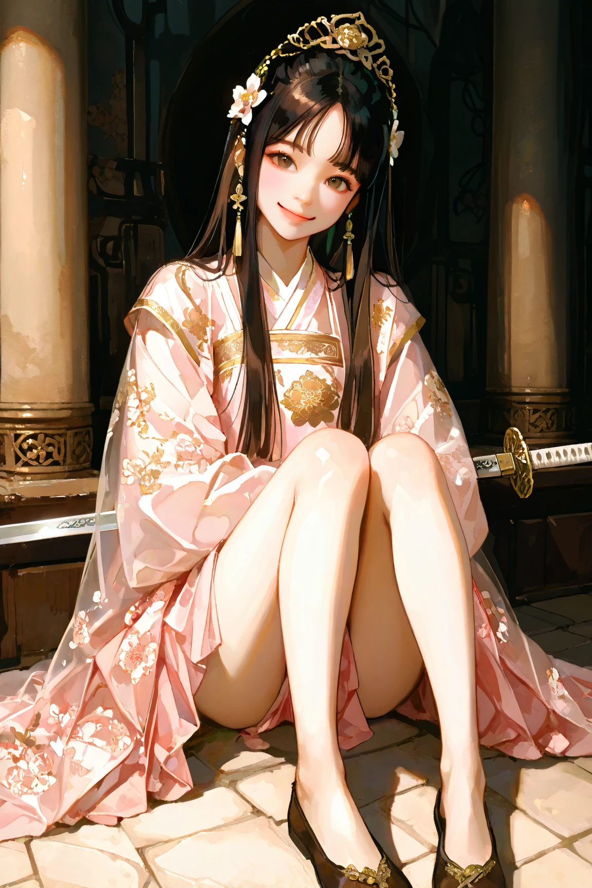 one-girl,chinese ancient costume,Nudity all over --auto