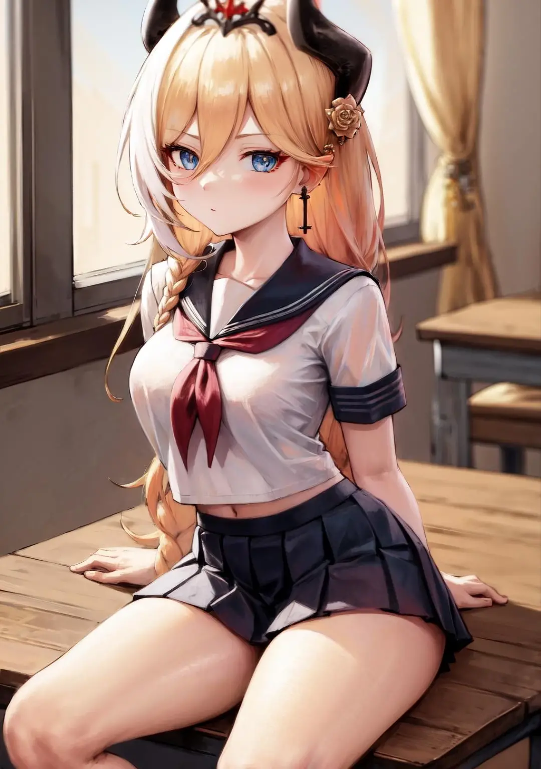 anime girl in a red and white outfit posing for a picture, an anime drawing by Shitao, pixiv, shin hanga, seductive anime girl, cute anime waifu in a nice dress, smooth anime cg art, | fine detail anime, cushart krenz key art feminine, trending on artstation pixiv, ??????????? loli, loli in dress, 1girl, solo,(best quality),(masterpiece:1.1),Takami Chika ,(school uniform:1.4),dress, looking_at_viewer, neck_ribbon, cute, clear facial skin, 1womanl、Solo、(Super beautiful)、(beauitful face:1.5)、(A detailed face:1.5)、(A detailed eye:1.1)、(Detailed lips:1.1)、(Detailed nose:1.1)、25-years old、Professional Baseball Team Cheerleading、(green cheering uniform:1.2)、(Showing white panties:1.4)、with spreading legs、(a miniskirt:1.5)、(Bare legs:1.5)、You can see the shape of the ??????、Cheering seats in the stadium、(Sky from below:1.1)、(Full body shot:1.2)、(At SFW:1.5)