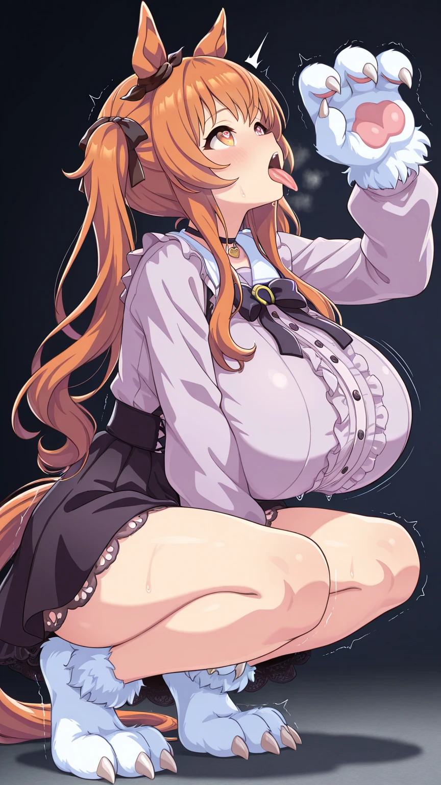 Super busty girl、One Woman、Cute Woman、plump thighs、Best image quality、High resolution、masterpiece、super high quality、Spread your legs、green lace bra、green lace panties、I can see her panties、とてもBig Ass、The buttocks are too big、Blushing、4K quality、Thick thighs、Big Ass、Squat with your legs apart、Blushed、Big Breasts、Proud face、Wearing black stockings、bed、Spread your legs wide、Ridiculously big、Very big ass、Low angle shot、Breasts that are too big、Sweaty all over、Heavy breathing、My breasts are bouncing up and down、Expression of breasts shaking、Depiction of boobs swaying、Concentrated lines of swaying、heart、Sticking out tongue、Eating a frankfurter