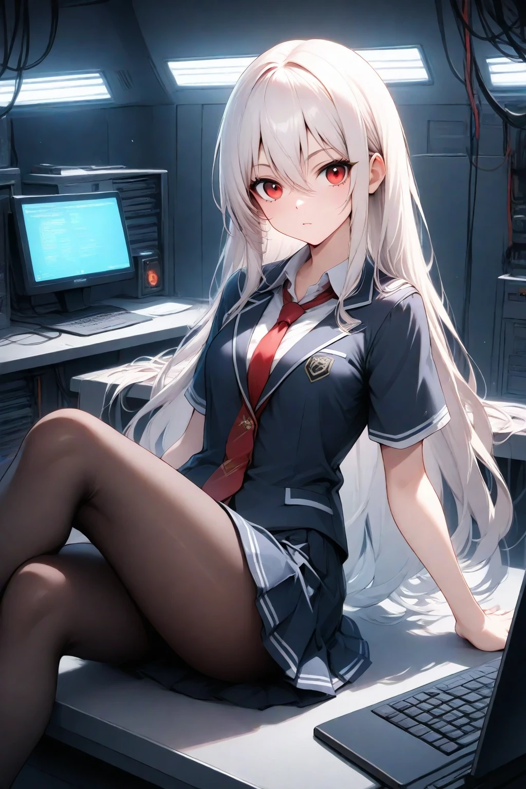 girl with mischievous face