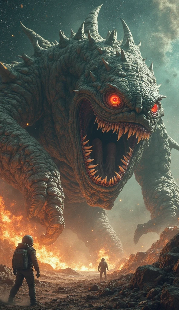 A shot at 8k resolution, splash art,fatasy,
fantastic comic book style,dark souls, photorealistic, intense look,wide angle,
anatomical photorealistic digital painting overall view of the great abyss in the hell,doomsday,dark sky, raining blood ,fire,flame,smokes,ray trace,
(elden ring style:1.3), (warhammer style:1.1), concept artist,masterpiece, best quality, absurdres, highres,
global illumination, depth of field, splash art, art by artgerm
and greg rutkowski and viktoria gavrilenko