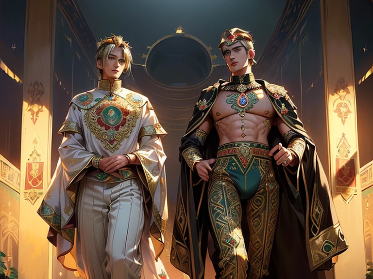 (Masterpiece, best quality), detailed, 1 man, ((character concept art)), ((character design sheet, same character, front, side, back)), full body, body complete, 1 Male angel, 1 Man angel, Detailed face, character design sheet,full bodyesbian, Highly detailed, character sheet, character design, Many parts, dark skin, angel wings, long green hair, angel outfit, muscle male god, male clothes, masculine, muscle man, male muscle, manly, male angel, Muscle male long green hair,beautiful man, beautiful muscle man, abs, pectoral muscle