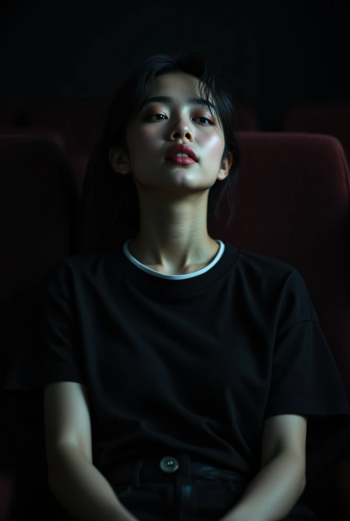 Sadako, Long black hair, In-person audience, Pale skin, My eyes are completely covered and I can't see、sad, Smirk、
Dark Room, midnight、Late Night、whole body、Expose、Erotic、