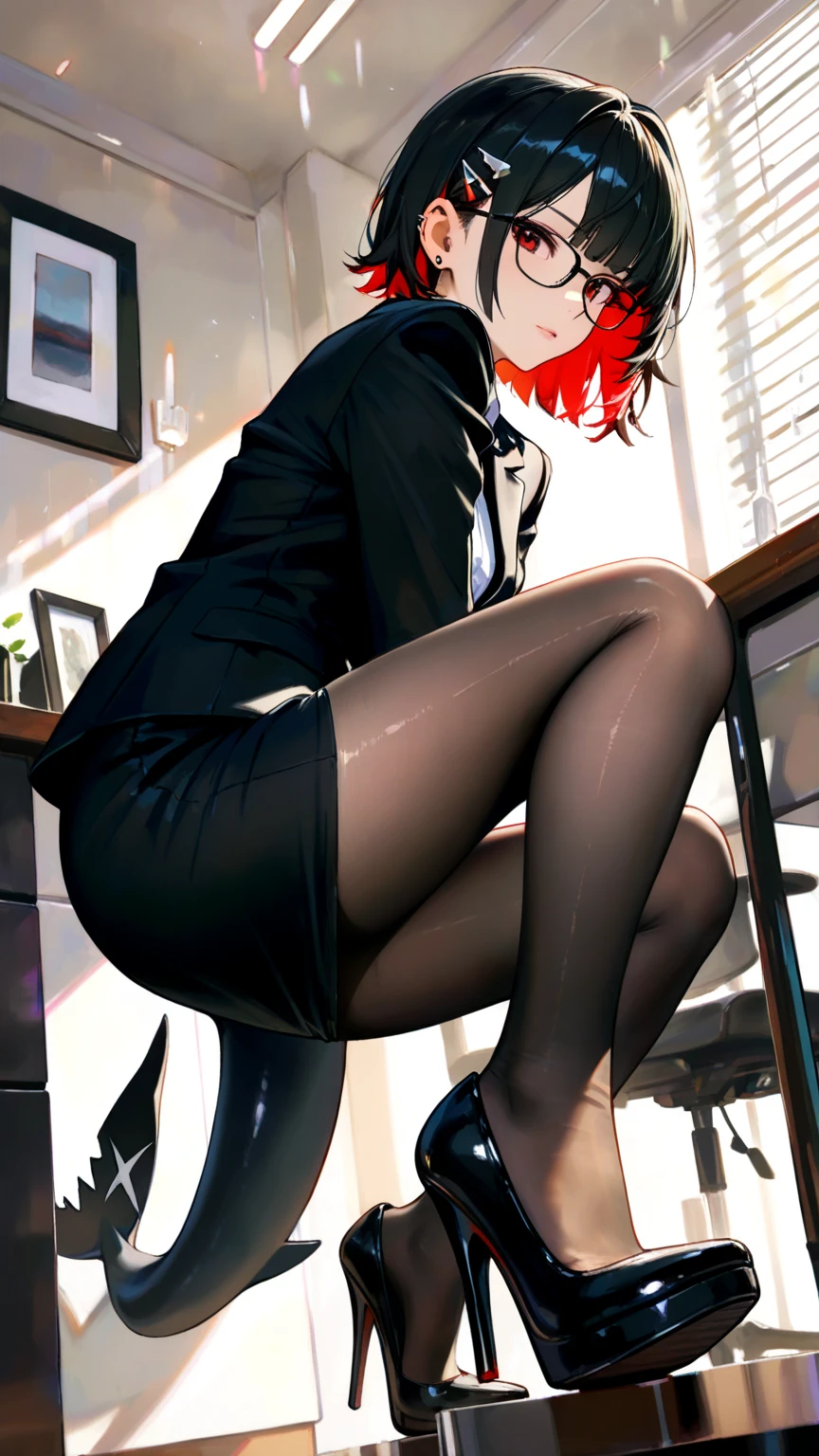 <lora:ibalance:1:CT> ibalance:1.2 standing_split, standing_on_one_leg, leg_up Holding leg, best quality, high detailed, Faint lips,UC:realistic, cinematic lighting kawaii cute 1girl 16yo red hair green eyes, whiskers school_Uniform pantyhose bare feet