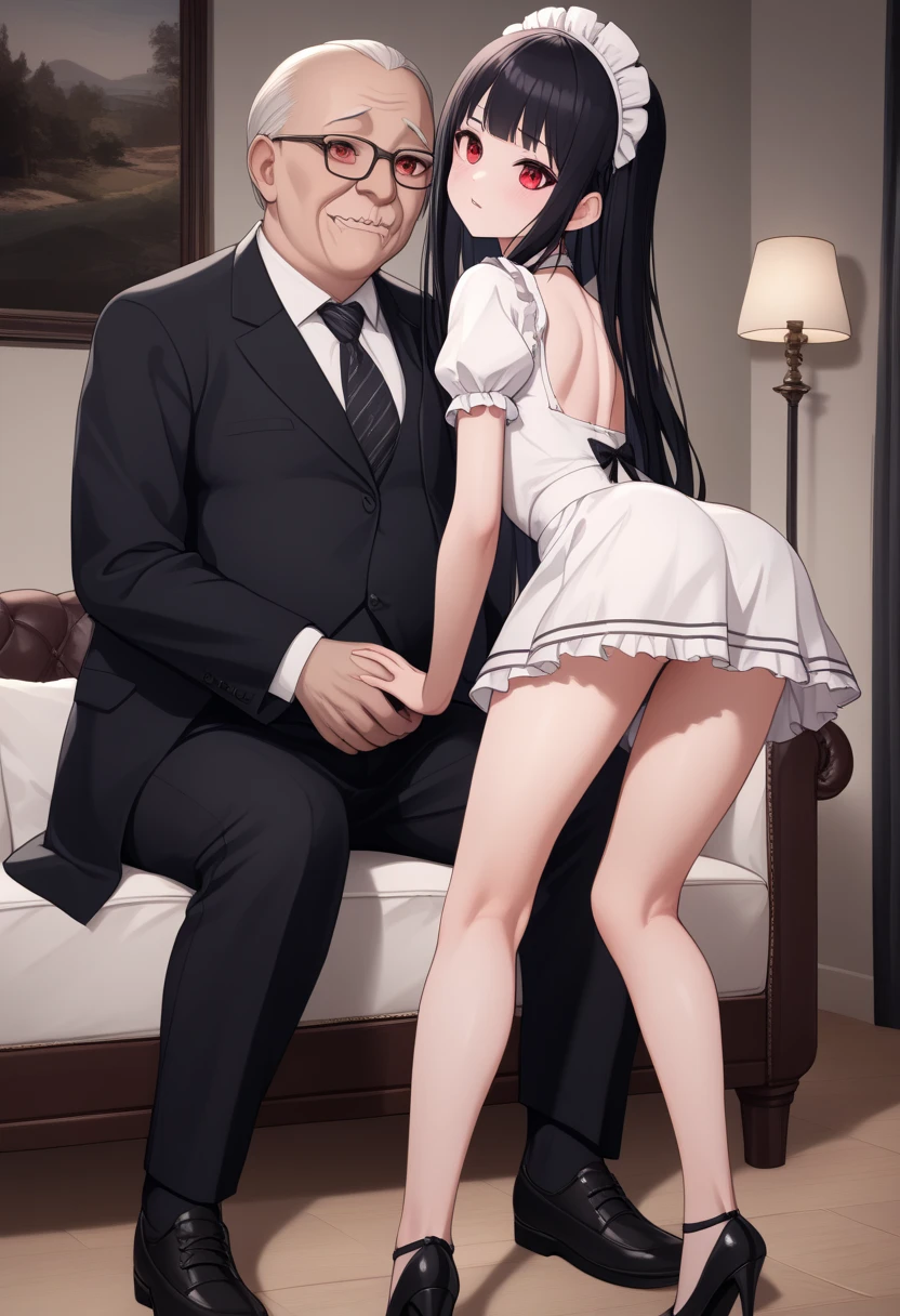 ,a father is hypnosis by his second son,cross-dressing, to a love hotel ,wear sexy Wedding lingerie,become his second son's bride,have one's first night sex to his second son. ordered by his second son to have unexperienced anal sex, and his second son's penis is so huge that his anal is about to tear, and he is placed in his tiny anal is placed in his small anal, He vows to live as the wife of his second son for the rest of his life, he did not return home and eloped with his second son.