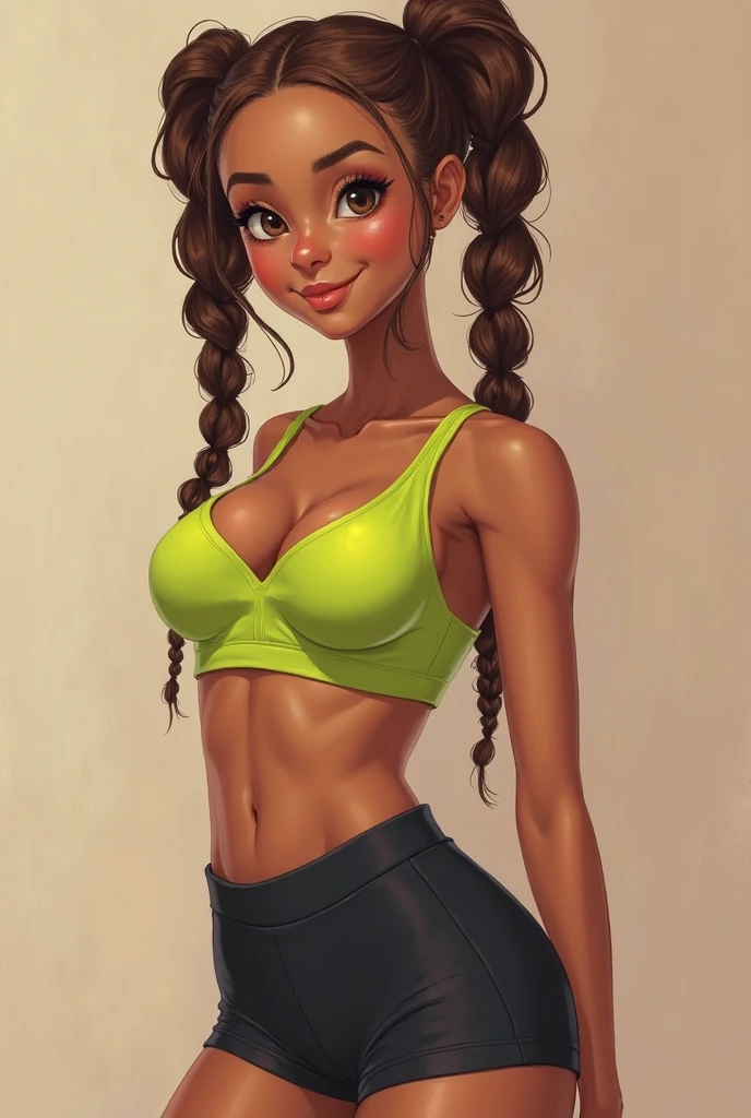 dolores, hair bun, ribbon dark skin,brown eyes,eyelashes,curly hair , smile,
skimpy tanktop, navel, exposed midriff, enormous breasts, cleavage, areola slip,upper body,, gym, eating, sitting on a workout bench, sweat drips, wet skin, upper body focus,, looking at viewer,ductive expression, (insanely detailed, beautiful detailed face, masterpiece, best quality) nip slip, white sclera, portrait,