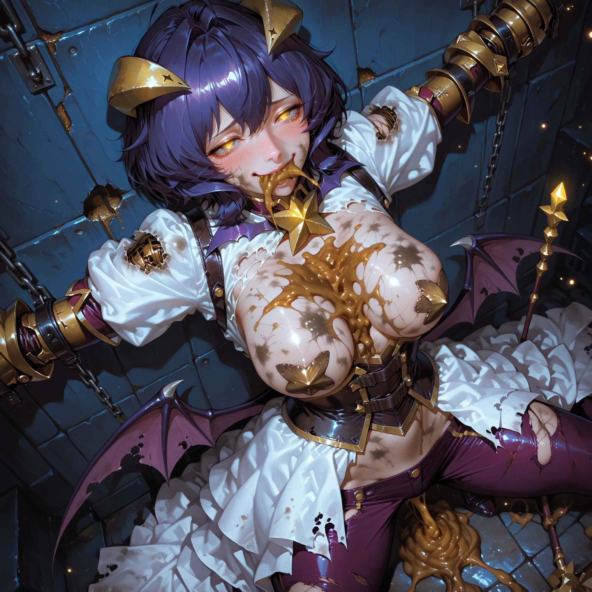 topless, masterpiece, best quality, 1girl,mature, slim cute, adult, ,spread legs,(huge green tentacles, tentacle sex, tentacle pit, swarm of blue tentacles, huge purple worms),mediumbreasts, bottomless, cum overflow, pregnant, parted lips, consesual tentacle sex, plaits, double penetration, arms above head, extreme belly bulge, ahg, (best quality, masterpiece:1.2), ultra detailed, 1girl, konjiki no yami, blonde hair, long hair, red eyes, small breasts, scared,
, spread legs, legs up,
inside creature, tentacle pit, vore, being swallowed, vaginal,
restrained in glass case, bound wrists,
glass case filled with tentacles, liquid, partially submerged, ahg, (full figure:1.1), moaning in pain, feeling pain, tearing, sore, crying, bust botox, wet skin and hair, hard breasts, blonde hair, (White shirt, naked lower body, torn, mid-chest torn shirt, no underwear, shirt covers Live ass), (make her priestess:1.5), perfect body, open (perfect body, small ke), fashion realistic, high-definition sysie details, photography , sharpness, unique 850 4, koda850 k portrait camera, f1.6 lens, rich colors, super realistic texture, spectacular light texture, surreal art, Cinestil 800 fashion mechanism, scared to tears, full of tears, obey the pain, moan in pain, grimace in pain, ahegao, head back
cultivation tank
hyper stomach bulge, absurdly, masterpiece, best quality, 1girl,mature, slim cute, adult, ,spread legs,(huge green tentacles, tentacle sex, tentacle pit, swarm of blue tentacles, huge purple worms),mediumbreasts, bottomless, cum overflow, pregnant, parted lips smiling,,happy, consesual tentacle sex, plaits, double penetration, arms above head, extreme belly bulge, ahg,