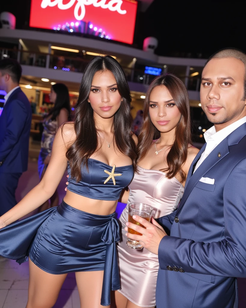 A photo of Manuel Turizo with Rosalia and Shakira and Anuel AA