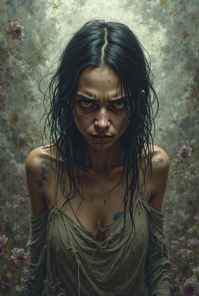 Ami_octo_v2.0, 1girl, mature female, black hair, flowing hair, best quality, masterpiece, ultra-detailed, high quality,
Beautiful, beautiful face, close mouth, looking at viewer, Naked body, nude, Large breasts, nipple, cleavage, POV, from the front,