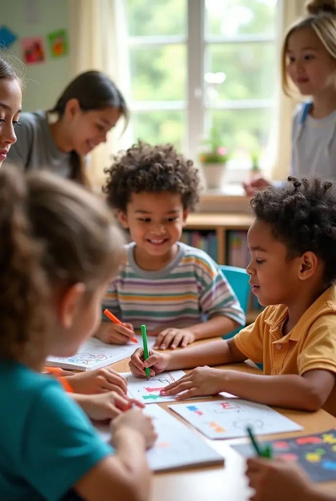 School is where we learn and play,
Learn and play, learn and play,
School is where we learn and play,
Every single day.We can count and we can sing,
