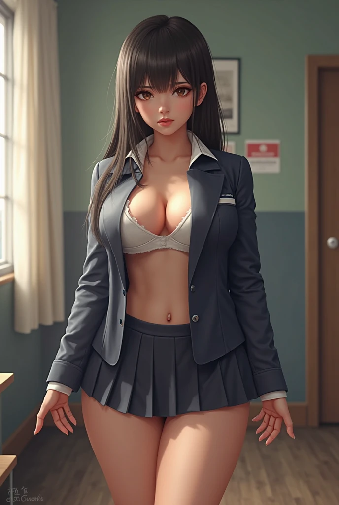 schoolgirls,huge tit,don't have clothes,Shy,Three-point bikini,Tong,delicated,