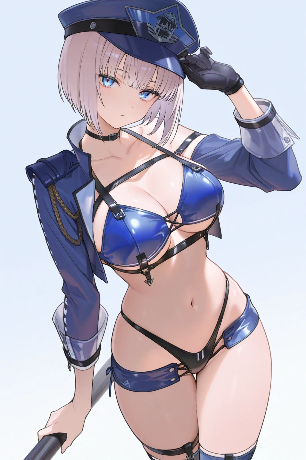((Little sister)), realisticlying, best qualtiy, (((((revealing breasts: 1.5)))), ((open collared shirt)), (Short coat)))), (Canine ears)))), full bodyesbian, (hot pant), (20 yrs), ((Colored tights: 1.5)), (Large breasts: 1.9)))), (Raised : 1.8))))), (((((opening legs: 1.8)