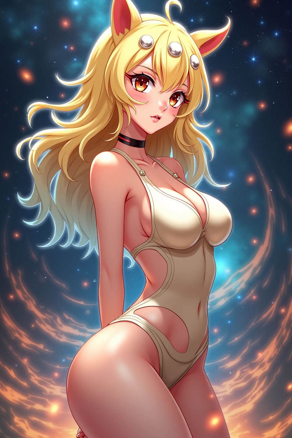 femele、fashion modell、((fullnude:1.5))、Glamour、paparazzi shooting、a blond、long、Twin-tailed、Braids、Brown-eyed、8K、high-level image quality、masutepiece、top-quality、hard disk、A highly detailed、Stereoscopic lighting、Photorealistic、a wet body、Rain-drenched body、Shiny body、Oiled body、Oily body、taken from the under