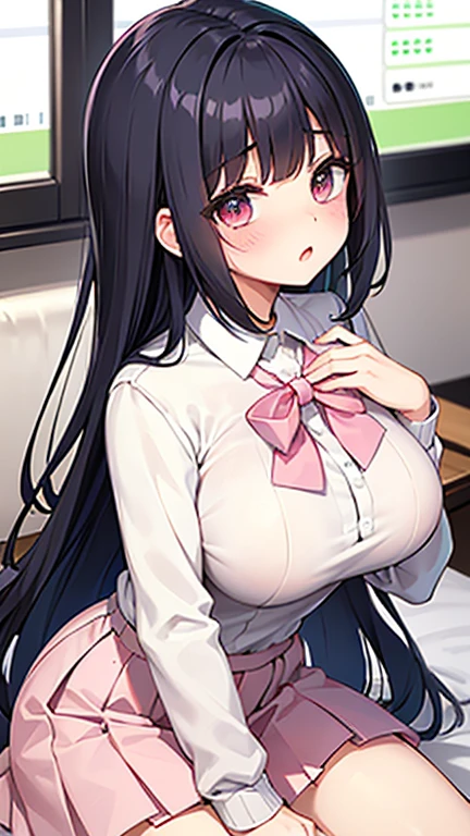 pregnant with many girls, Have cat ears,Pregnant, childbirth, work、A belly so huge that it can&#39;t exist in reality、Belly on the verge of bursting、Looks very painful、small face、Giant belly、Big belly、、masterpiece、very shy look、Are fat、Belly bigger than body、Exposed、big breasts、Very impatient、I&#39;m trembling、sweating、no text、sitting in a classroom at school、wearing a uniform