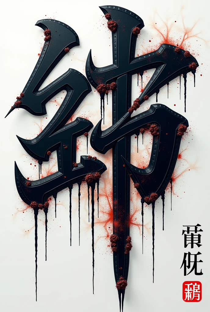 Ink font,bloody