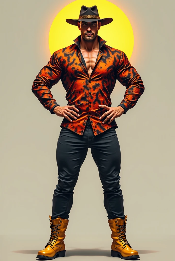 (absurdres, highres, ultra detailed, HD), 1 male, solo, ((handsome man, male model modern clothing, Full length portrait: 1.5)), beautiful, handsome, tall muscular guy, mature, perfect eyes, sexy gaze, (looking at the viewers romantically), perfect body, smooth skin, wide chest, largest breast, extremely large pectorals, big nipples, breathtaking grandeur, gorgeous, wet, model pose, colorful, artistic, focus on his calm facial features, elegant look, sexy posture, full body view,