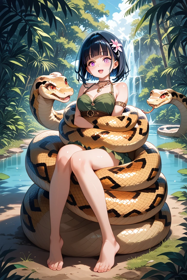 { masterpiece : best quality : detailed } { school theme } { background = classroom } { Character = Seolhyun : fit body : short bob hair :  white collar shirt : black skirt : cleavage : visible bra} { nsfw : hentai  }, masterpiece, best quality, highres, breasts out, beautiful detailed eyes, cleavage, snake, (coiled), (python), snake scales detailed, restrained, masterpiece}}}, {{highly extreme detailed}}, solo, Focus on the girl, {orgasm}, {sweaty}, {{python sex}}, (((object insertion))), jangle, spread arms, interspecies, bestiality, (Giant python bestiality, Giant python sex, ((Giant python Rape)), Giant python Rape, ((milk dripped from her nipples)), Giant python Coils, Passionate Squeeze) (((Giant python coils, Passionate squeeze, ))), coils,((The girl is wrapped around a giant python)), ((giant python rape)), giant python sex