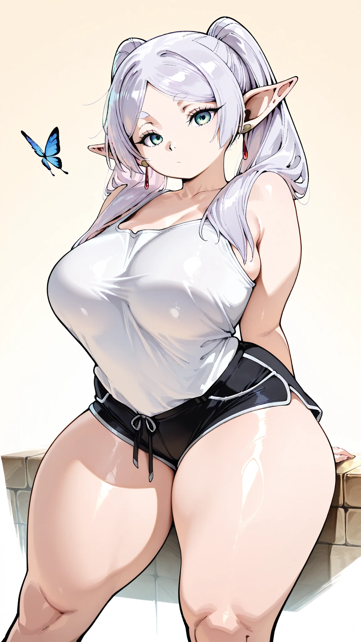  an enchanting woman,Wearing white bra, butt toward viewer, shouting orgasm, excitement, screaming with pleasure, gigantic bulging diaper, diaper expanded to size of bean bag diaper, huge diaper, diaper growing bigger and bigger, holding her growing diaper, diaper puffing up like a balloon about to explode, diaper so fat and full and lumpy, diaper massive,  diaper filling up whole screen, sitting on giant puffy diaper like a cloud, loving her giant diaper inflating to 100 times normal size