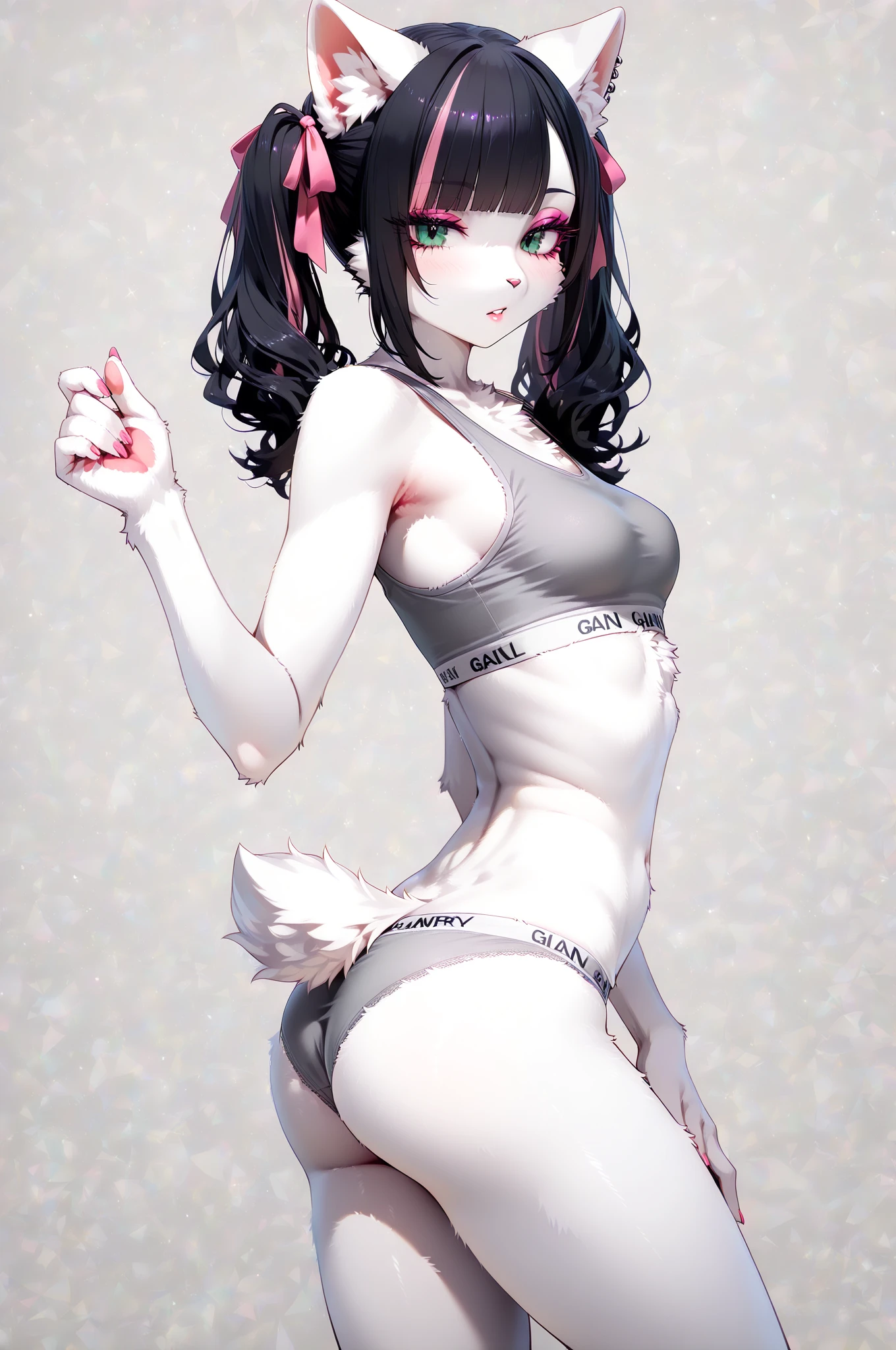 anime girl with purple hair and cat ears posing for a picture, seductive anime girl, attractive anime girl, guweiz style artwork, Ilya Kuvshinov. 4K, anime style 4K, anime girl, Best Anime 4K Konachan Wallpapers, photorealistic anime girl render, guweiz, digital animation art, Beautiful charming anime woman