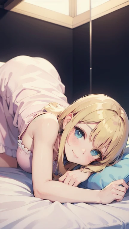 whole body、Bedroom、blonde、Shortcuts、blue eyes、Lie down and seduce me、Uma Musume、Venues Park