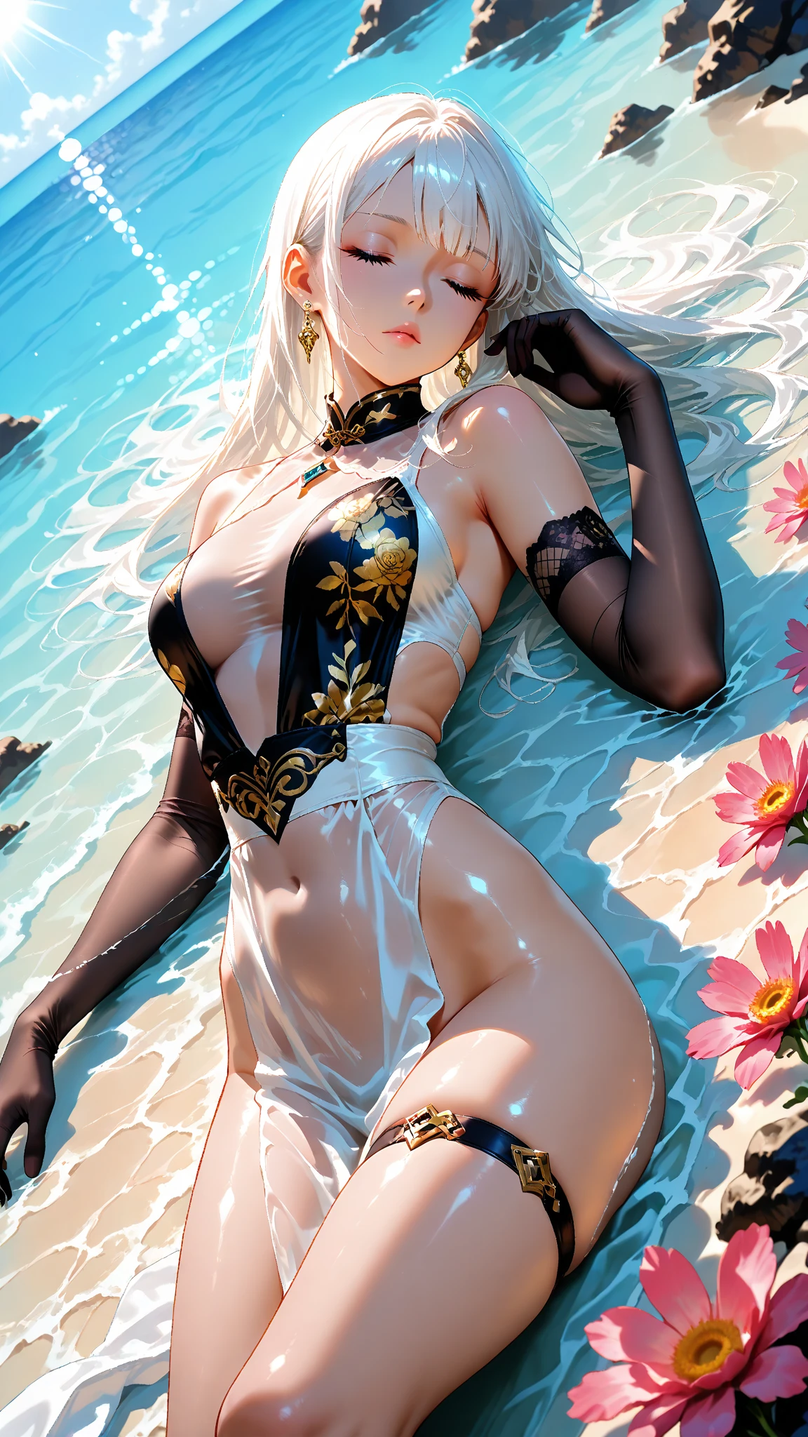 a beauty girl Colossal tits White hair younger sister eleonora New water A desert oasis