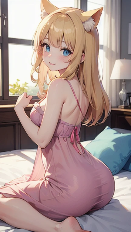 (masterpiece), best quality, expressive eyes, perfect face
girl 14, small breast, blue eyes, blonde hair, wett undear, see trough underwear, pink underwear, sitting on bed, in bedroom, leaning on wall, panties arent on, panties on her legs, one part of bh off, toucher her breast with one hand, other hand slithly in her pussy, masturbating, other hand on her breast
