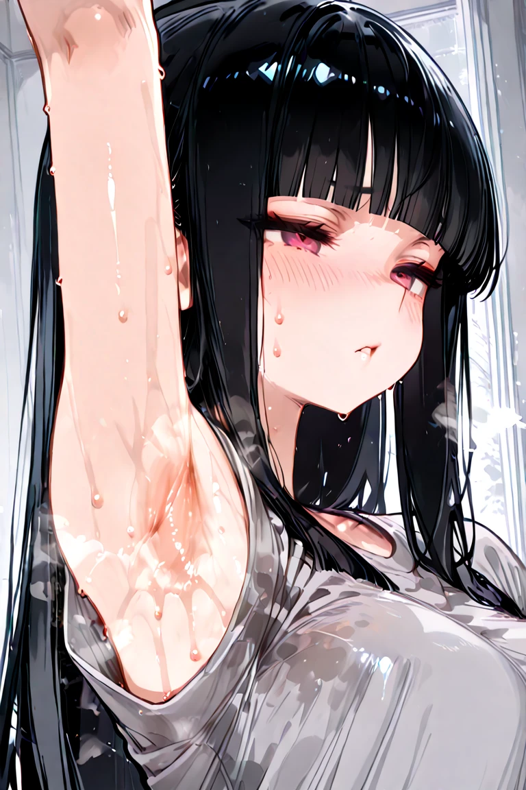 ultra detailed,((1loli)),((nsfw)),(petite),((nude)),((lying)),(((masturbation))),((absurdly long hair)),((black hair)),((happy)),(((excessive cum))),(((cum on hair))),(((cum on body))),((cum on breasts)),((large breasts))